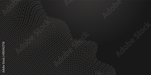 Black metal texture steel background. Perforated sheet metal. suit for bussines, banners
