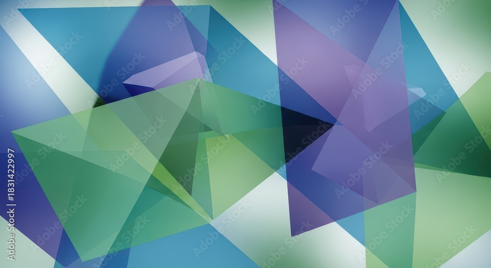 Obraz premium Overlapping geometric planes create a dynamic abstract background composition