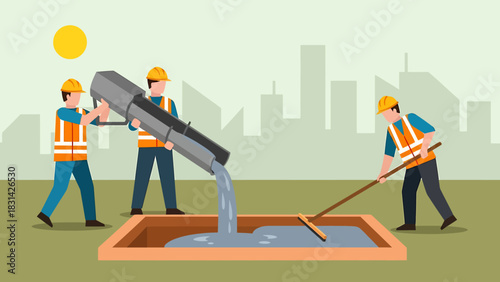 An adorable playful golden retriever puppy sits on a lush green lawn surrounded by vibrant dandelions at sunrise