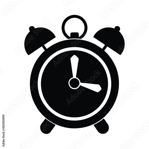 Alarm Clock With Bells Icon Vector Illustration
