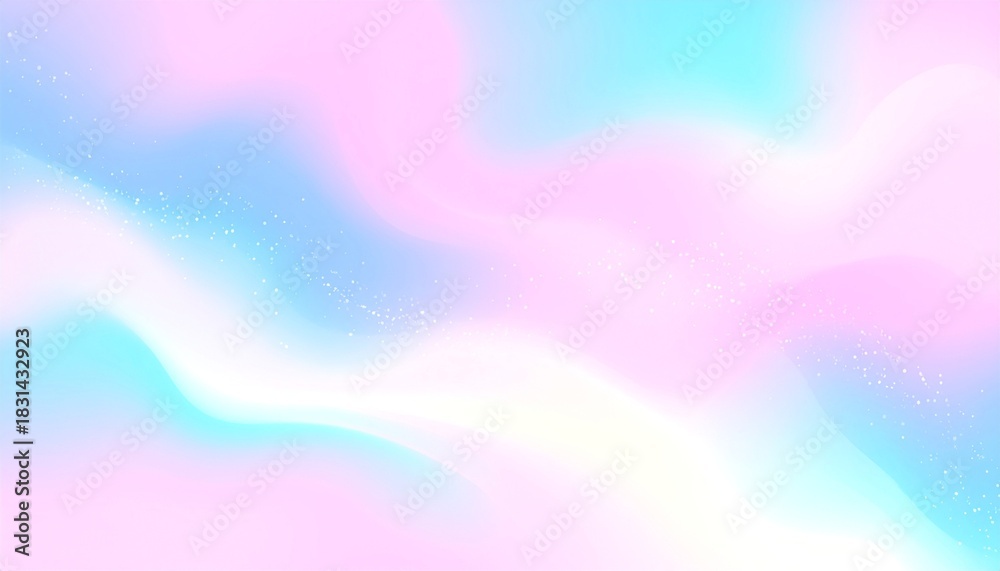 Fototapeta premium Abstract pastel wavy background with stars.