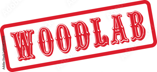 Authentic Distressed Woodlab Stamp for Scientific Research and Material Testing