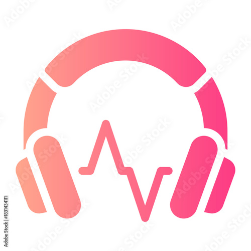 headphones gradient icon