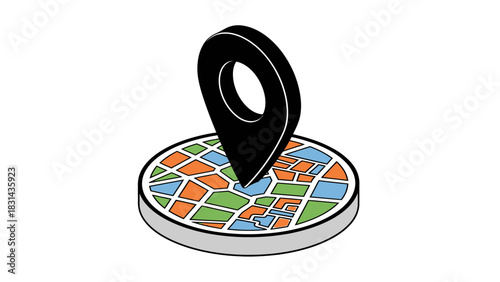 Find location map pin gps navigation destination travel guide