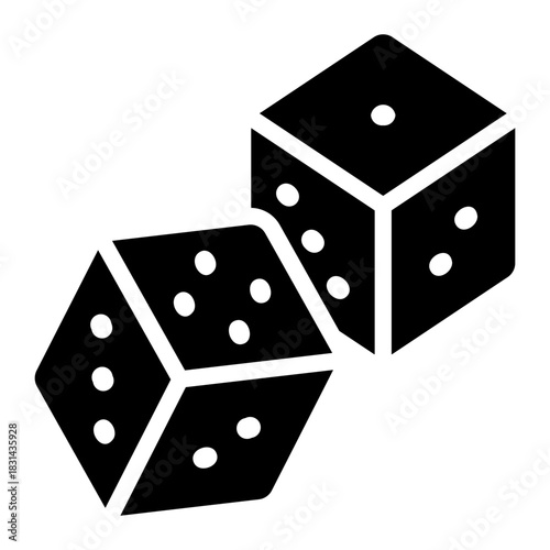dices glyph icon