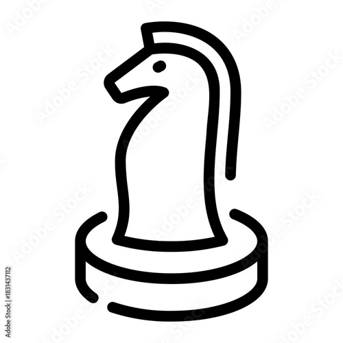 chess line icon