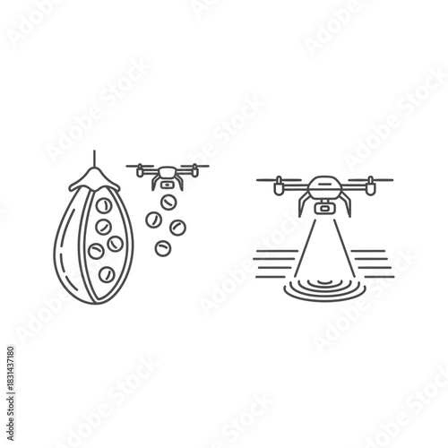 Innovative drone technology aids in agricultural harvesting and crop monitoring for sustainable farming practices