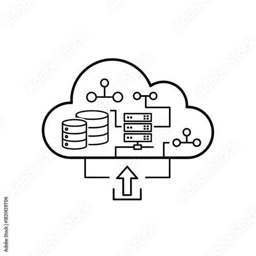 Secure cloud data storage and network infrastructure for modern technology solutions and digital business operations
