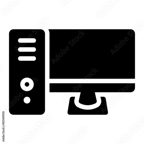 computer glyph icon
