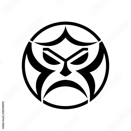 A face with sharp angled eyebrows and a tense mouth, symbolizing irritation, frustration, or anger.