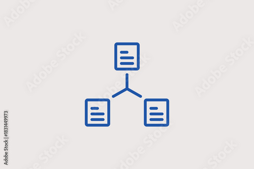 files illustration in line style design. Vector illustration.	