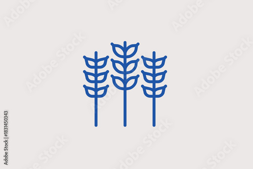 grains illustration in line style design. Vector illustration.	