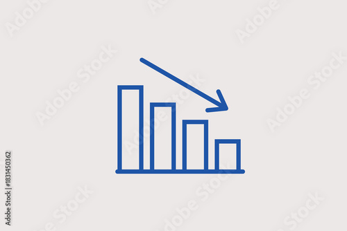 falling money illustration in line style design. Vector illustration.	