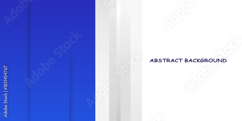 banner background silver and blue slash shap abstract. vector illustration