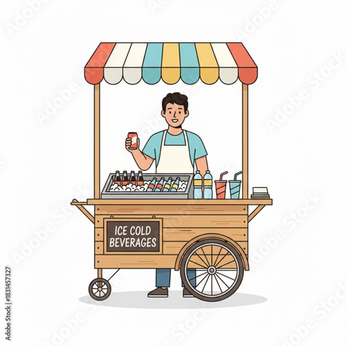 A man riding on a man-powered cart