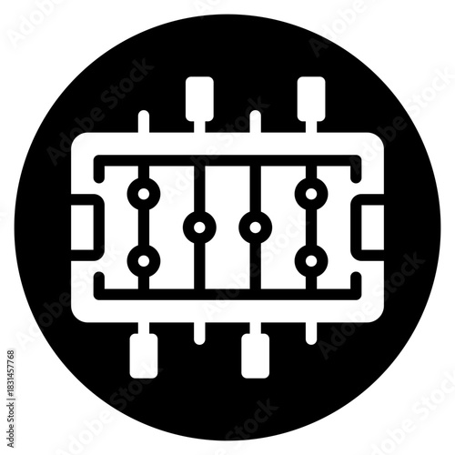 table soccer glyph icon