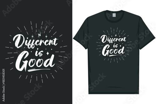 Different is good Be aware be there care Mental health matters, mental health awareness month, green ribbon mental health awareness typography tshirt design