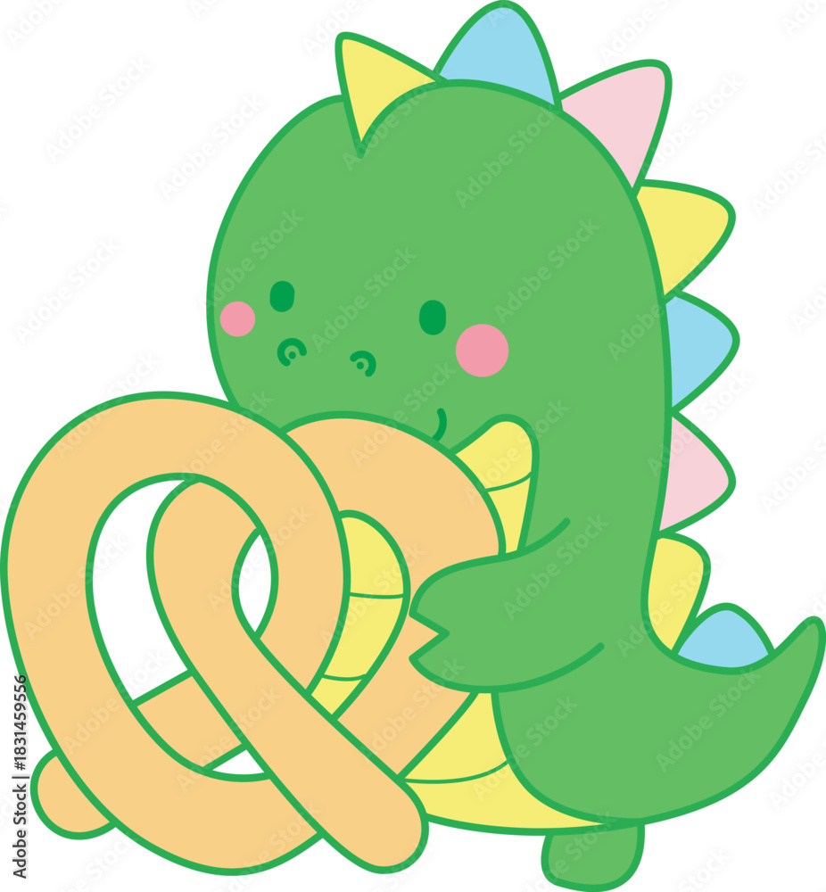 Fototapeta premium Illustrations of cute Dinosaur character clip art for children. Dinosaur 