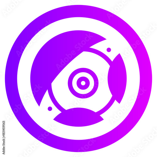 steering wheel gradient icon