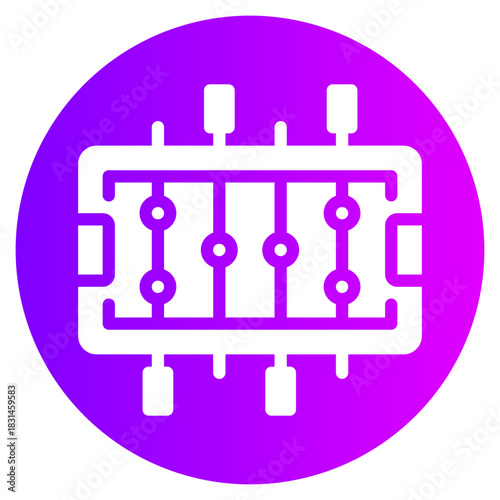 table soccer gradient icon