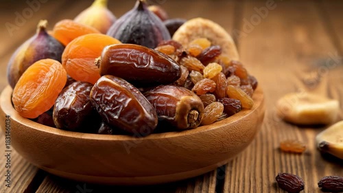 Delicious Dried Fruit Bowl - A Healthy and Nutritious Snack.