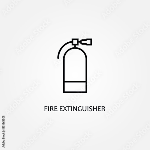fire extinguisher icon symbol illustration vector eps10 logo template design pattern seamless bright minimal design flat design realistic style simple design modern design