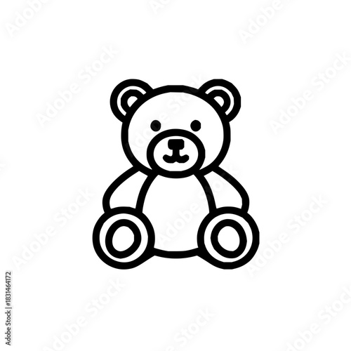 Teddy bear cute animal plush toy stuffed animal adorable soft toy children's toy kids toy baby toy cartoon vector