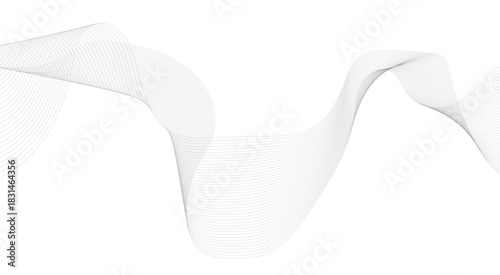 Abstract wave element for design. Digital frequency track equalizer. Stylized line art background. Vector illustration.