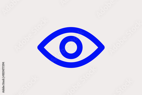 eye illustration in line style design. Vector illustration.