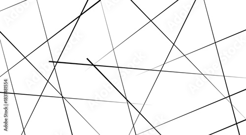 Abstract white background with random black lines, Metal grid isolated on the white background. nervures de Feuillet mores.