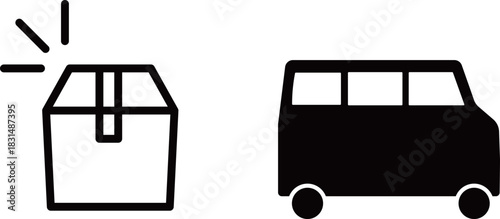 軽バン　荷物　アイコン