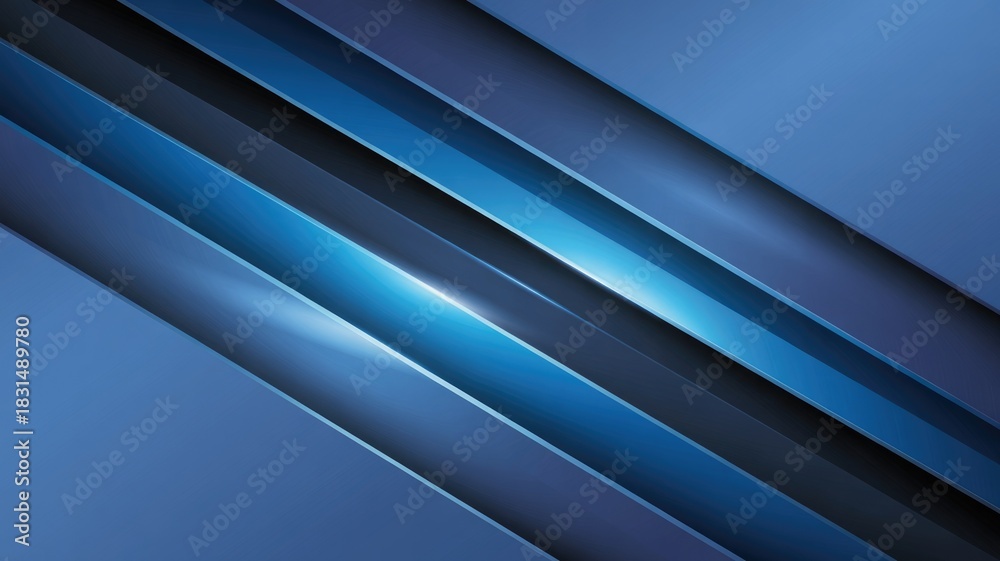 Fototapeta premium Abstract blue diagonal lines background with modern futuristic gradient design concept.