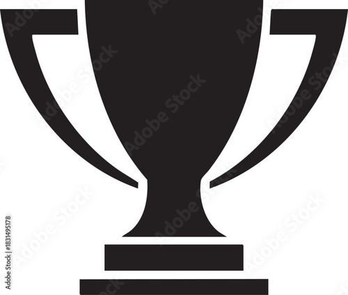 trophy icon in trendy flat style