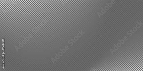 Fading linear gradient texture. Black diagonal stripe gradation background. Thin and thick vanish slanted pattern backdrop. Oblique parallel stroke wallpaper for overlay, print, cover, banner. Vector