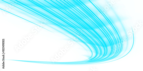 Fotografía Neon prism streaks flow rapidly across the scene, forming high-speed luminous lanes
