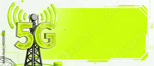 5G technology and the communication tower of the future