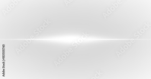 Foto White horizontal beam shines with radiant clarity and subtle flare highlights