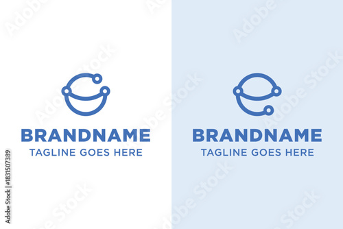 Letter G and E Global Technology Logo, symbolizing connectivity, innovation, and worldwide reach