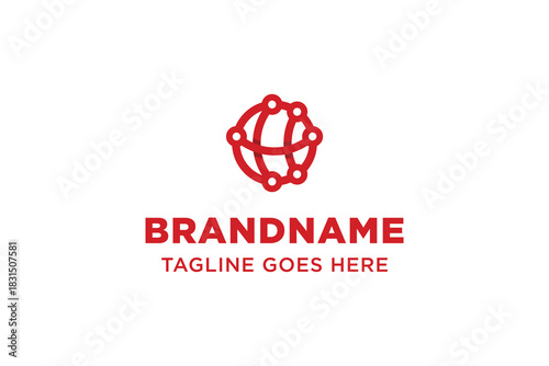 Letter H Global Technology Logo, symbolizing connectivity, innovation, and worldwide reach