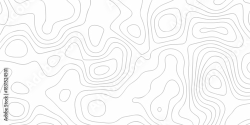 Abstract topographic White wave paper curved reliefs. Seamless swirl wave contour maps. Vector illustration. topography line map.