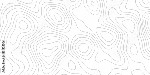 Abstract topographic White wave paper curved reliefs. Seamless swirl wave contour maps. Vector illustration. topography line map.