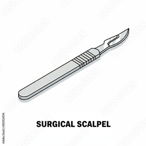 vector illustration of a surgical instruments