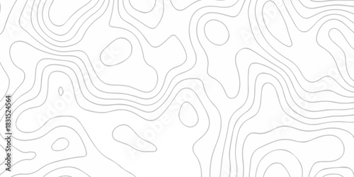 Abstract topographic White wave paper curved reliefs. Seamless swirl wave contour maps. Vector illustration. topography line map.