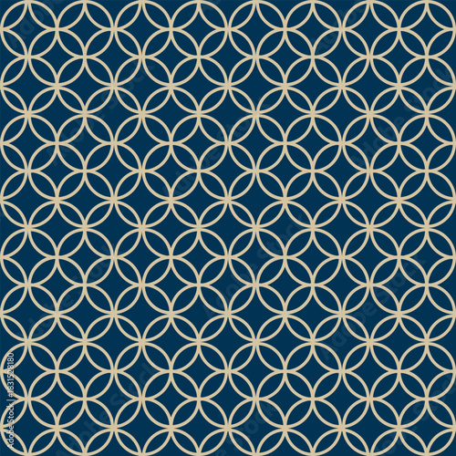 Pattern Seamless Japanese Shippou Ring Circles