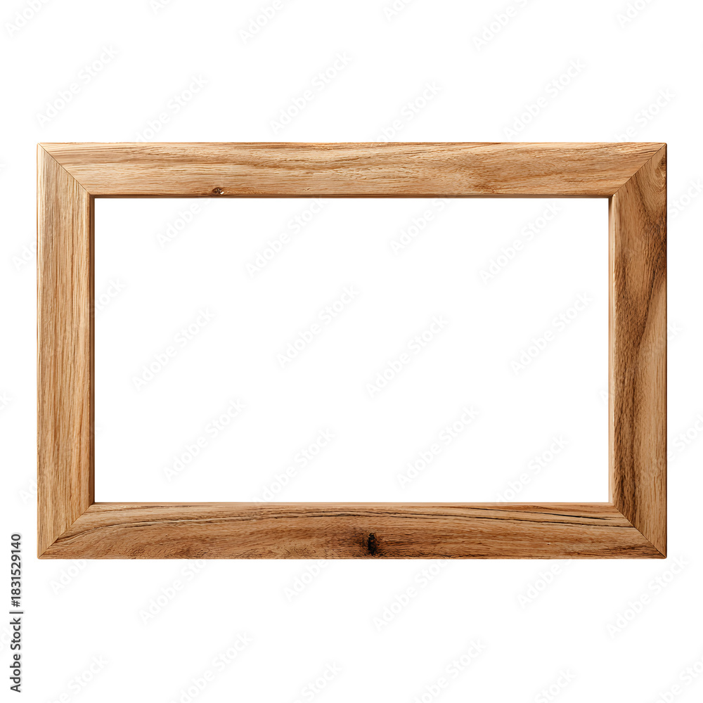 Obraz premium Professional Transparent Wooden Photo Frame Rectangle for Creative Design Projects