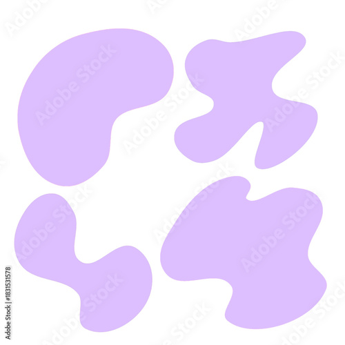 Pastel Abstract Blob Shapes – Soft Multicolor Minimal Organic Pattern