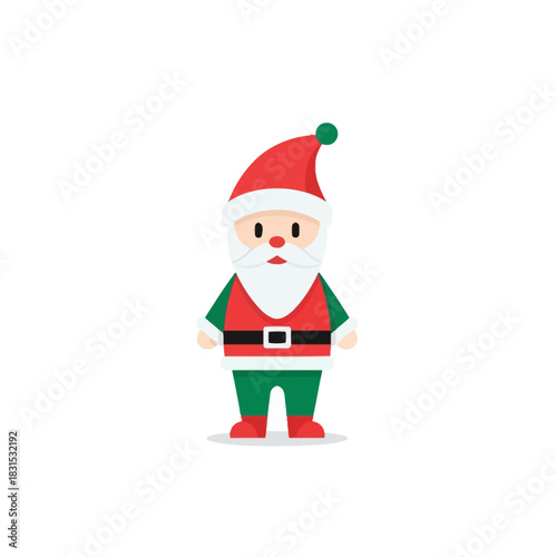 Festive cheer a delightful illustration of santa claus embodying the spirit of christmas joy