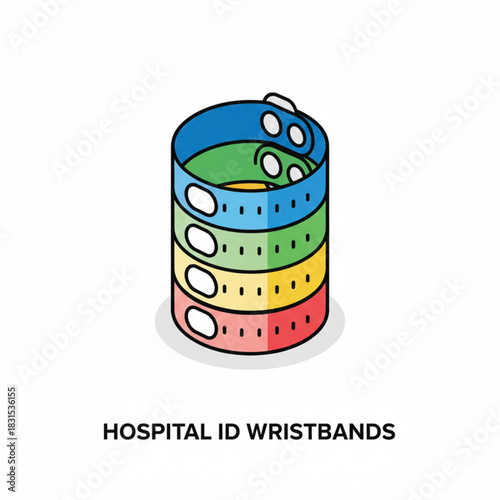 hospital ID scanner device, sleek edges, white background.