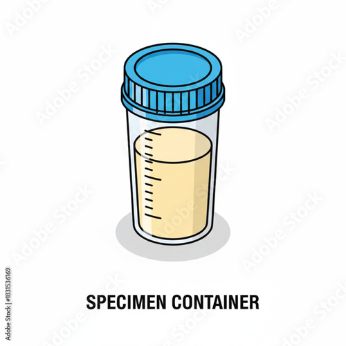 vector illustration of a medicine bottle