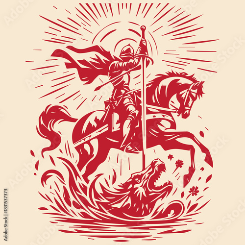 Knight Conquers Dragon